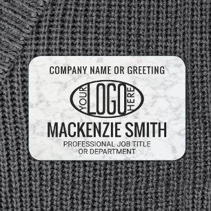 Imitate für Firmenlogo Marble Berufliche Mitarbeit Namensschild