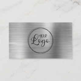 Imitate für Firmenlogos Silver Ombre Visitenkarte