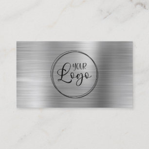 Imitate für Firmenlogos Silver Ombre Visitenkarte