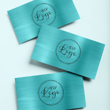 Imitate für Firmenlogos Türkise Blue Ombre