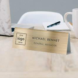 Imitate für kundenspezifische Logos Gold Beruflich Tischaufsteller