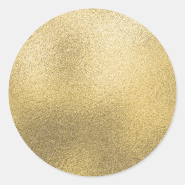 Imitate für unbedruckte Gold-Blank-Vorlage Runder Aufkleber (Vorderseite)