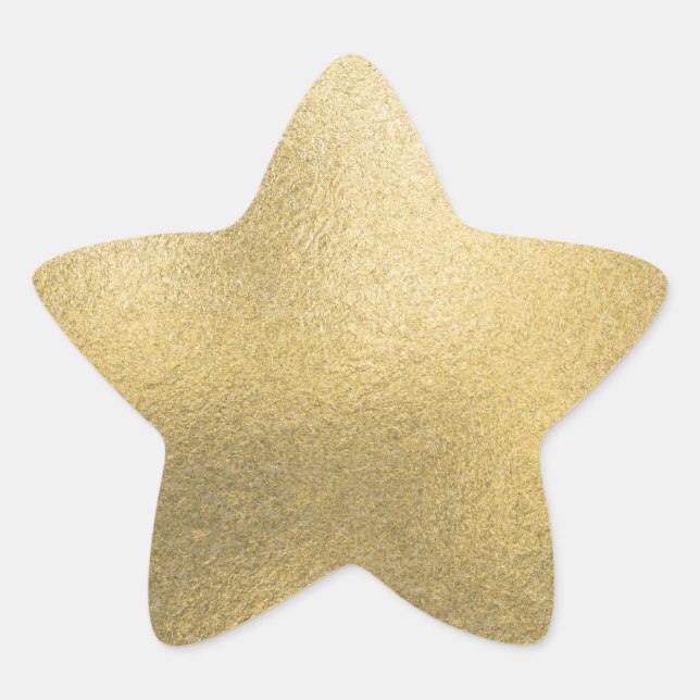 Imitate für unbedruckte Gold-Blank-Vorlage Stern-Aufkleber (Vorderseite)