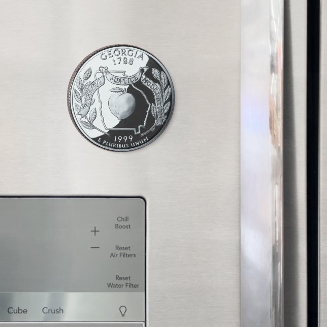 Imitate Georgia Staat Quarter Magnet (In Situ (Kühlschrank))