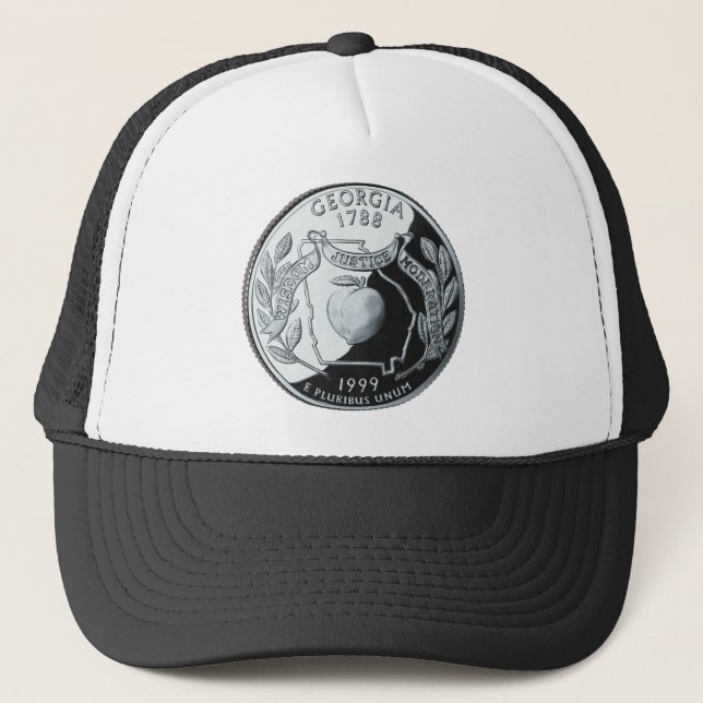 Imitate Georgia Staat Quarter Truckerkappe (Vorderseite)