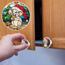 Imitate Glass Weihnachtsmäuse essen Cookie