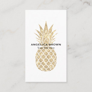 Imitate Glitzer Ananas Business Card Visitenkarte