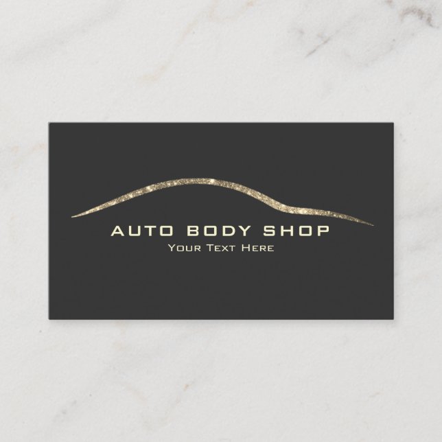 Imitate Glitzer Automotive - Body Shop Visitenkart Visitenkarte (Vorderseite)