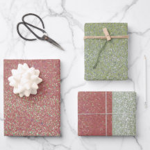 Imitate Glitzer Bling Packpapier Blätter