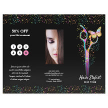 Imitate Glitzer Haarstylenbroschüre