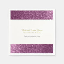 Imitate Glitzer Lila Hochzeit