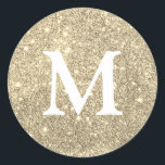 Imitate Glitzer Monogramm Aufkleber<br><div class="desc">Imitate Glitzer Silver Monogram Aufkleber. Wenn Sie Fragen oder Wünsche haben,  kontaktieren Sie mich bitte.</div>