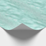 Imitate Glitzer Pastel Sparkle Geschenkpapier<br><div class="desc">Herrliche Imitate Glitzer auf einem pastellfarbenen Minzgrün, Aquarellhintergrund machen dieses Packpapier so hübsch. Absolut perfekt für Ihre Dusche oder Hochzeitsgeschenke.</div>