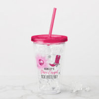 Imitate Glitzer Pink Disco Cowgirl Junggeselinnen-