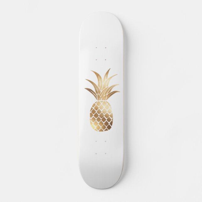 Imitate Gold Ananas Skateboard (Vorderseite)