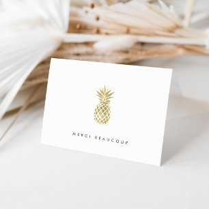 Imitate Gold Ananas Vielen Dank Dankeskarte