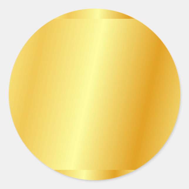 Imitate Gold Background Blank Template Trendy Eleg Runder Aufkleber (Vorderseite)