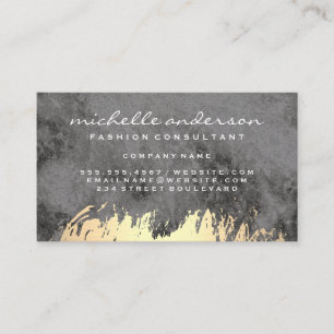 Imitate Gold Brushed und Marmorstein Visitenkarte