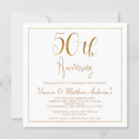 Imitate Gold Calligraphy Frame 50 Jahre alt