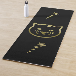 Imitate Gold Cat Face - Benutzerdefinierte Hinterg Yogamatte