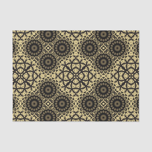 Imitate Gold Decorative Elegantes stilvolles Muste Seidenpapier (Vorderseite)