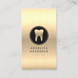 Imitate Gold Dental Business Card Visitenkarte