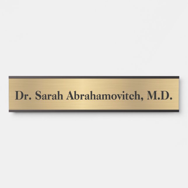 Imitate Gold Doctor's Office Door Sign Türschild (Vorderseite )