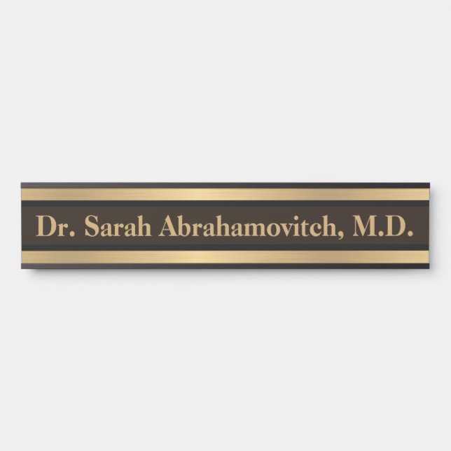 Imitate Gold Doctor's Office Door Sign Türschild (Vorderseite )