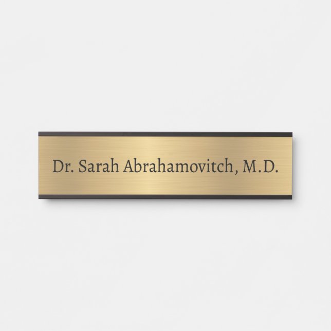 Imitate Gold Doctor's Office Door Sign Türschild (Vorderseite )