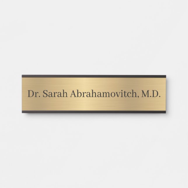 Imitate Gold Doctor's Office Door Sign Türschild (Vorderseite )