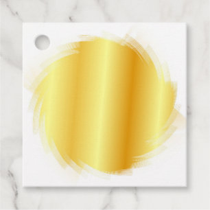 Imitate Gold Elegante Blank Template hinzufügen Geschenkanhänger