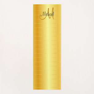 Imitate Gold Elegante Moderne Mit Monogramm Vorlag Yogamatte