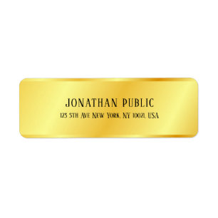 Imitate Gold Elegante Moderne trendige Vorlage Rüc