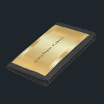 Imitate Gold Eleganter Glamour Moderne Vorlage Trifold Geldbörse<br><div class="desc">Imitate Gold Eleganter Glamour Trendy Modern Template Foto Brieftasche.</div>