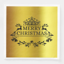 Imitate Gold Festive Frohe Weihnachtszeitung Napki