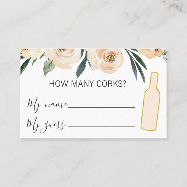 Imitate Gold Flasche Wie viele Korken Ticket (Vorderseite)