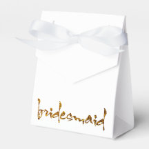 Imitate Gold Foil Bridesmaid