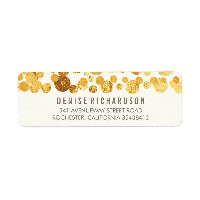 Imitate Gold Foil Confetti (Vorne)