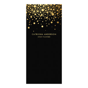 Imitate Gold Foil Confetti Business Rack Card   Sc Werbekarte