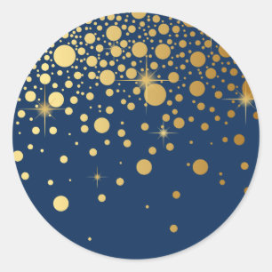 Imitate Gold Foil Confetti Dots Sticker