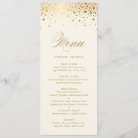 Imitate Gold Foil Confetti Dots | Vintages Elfenbe