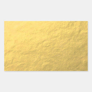 Imitate Gold Foil Effekt gedruckt Rechteckiger Aufkleber