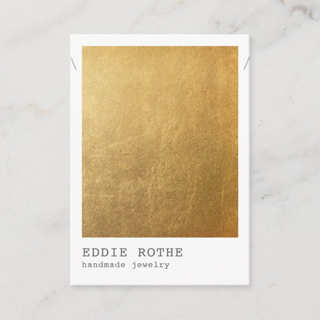 Imitate Gold Foil Hintergrundbild Visitenkarte (Vorderseite)