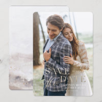 Imitate Gold Foil Hochzeit im Herbst Save the Date