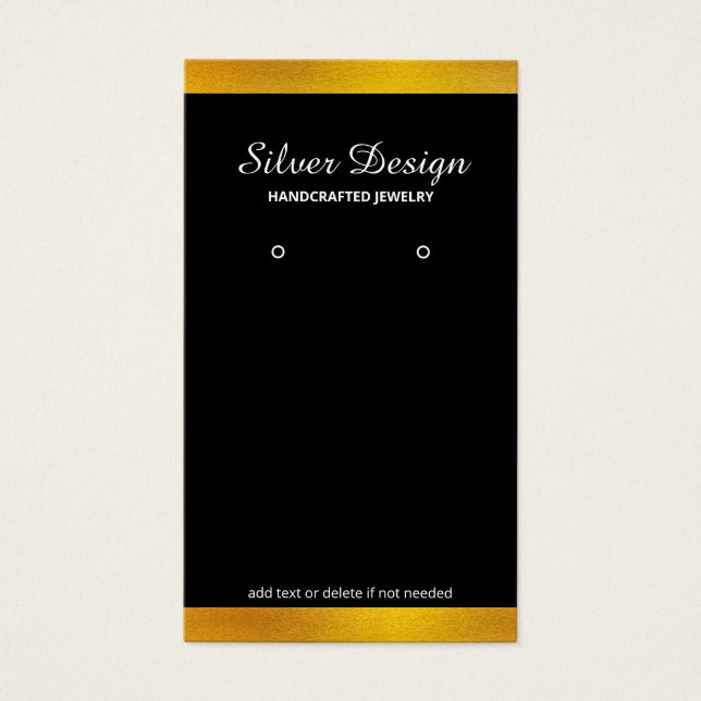Imitate Gold Foil Minimalistische Anzeige - Schwar (Vorderseite)