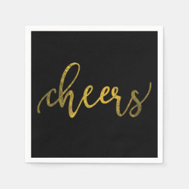 Imitate Gold Foil New Year Party - Chef Serviette