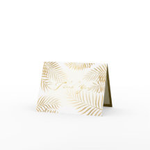 Imitate Gold Foil Palm Blätter Tropische Hochzeit