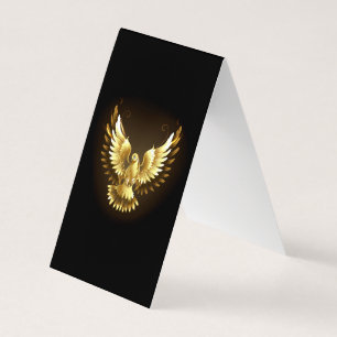 Imitate Gold Foil Peace Dove auf Black