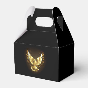 Imitate Gold Foil Peace Dove auf Black Geschenkschachtel