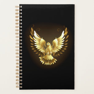Imitate Gold Foil Peace Dove auf Black Planer